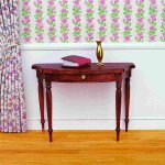Semicircular wall table, furniture kit