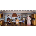 Complete set – Antique kitchen with stove, furniture kit