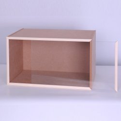 Module-Box with front glass panel, MDF kit